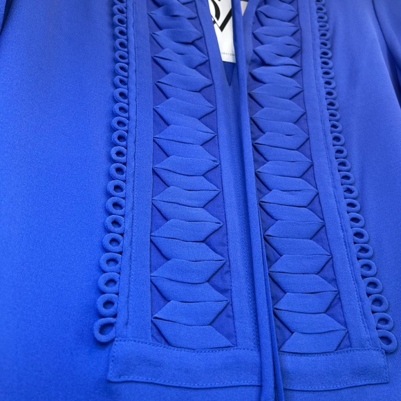 NWT DVF Diane von Furstenberg Silk Iliana Dress – Periwinkle Blue Size 2 - Picture 7 of 10